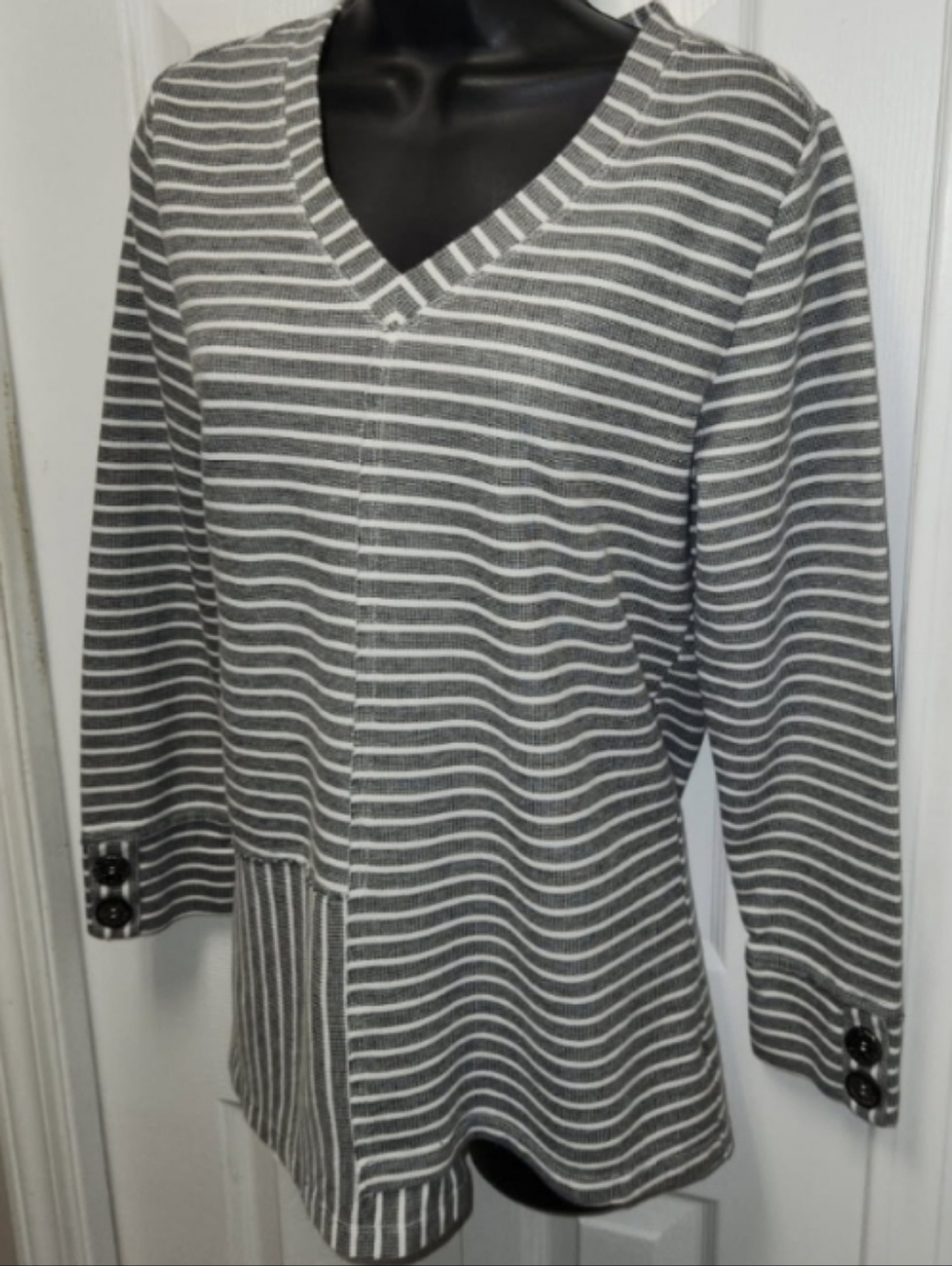 Neon Buddha Gray Tunic Top